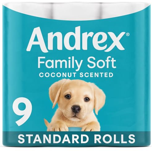 Andrex Family Soft Coconut Scented 9 Rolls