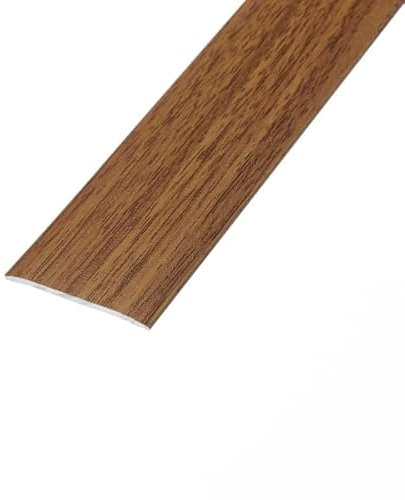 eXtreme Self Adhesive Flat Threshold Strip | 8ft Stick-Down Transition Strip for Laminate, Tile, Wood, and Lino Flooring | Waterproof, Dirt-Resistant, and Sturdy Door Threshold Bar - Dark Oak