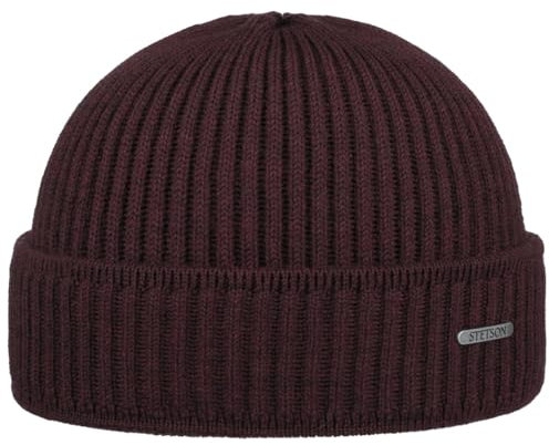 Stetson - Beanie Parkman Merino Wool - bordeaux-81