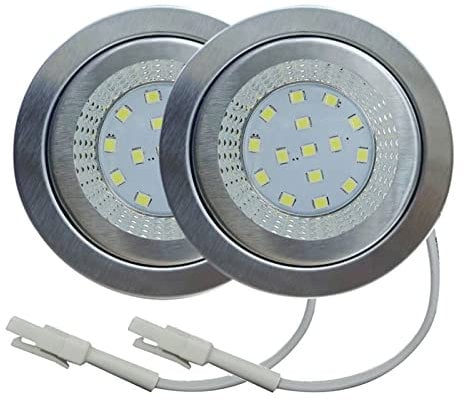 TIMLUX Bombilla LED for Campana extractora de 2 Piezas, 2,5 W, 220-240V, for Cocina con Orificio de 60mm, iluminación for Armario, Equivalente a Bombilla halógena de 20W (Color : White 6000K, Size :