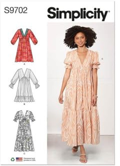 Simplicity SS9702K5 Misses' Empire Dress K5 (8-10-12-14-16)
