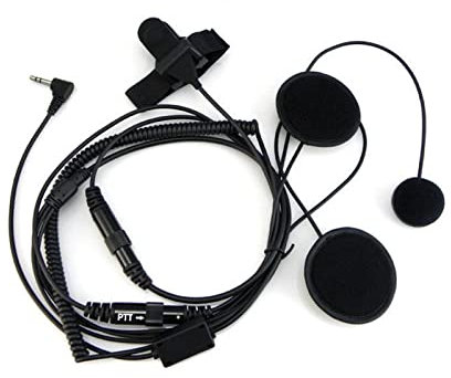 CARZE Motorcycle Helmet Headset 1 Pin 2.5mm PTT Microphone Headphone For Walkie Talkie Fit For Motorola T5428 TLKR T80 T6 T60 T6500 Ham Radio walkie talkies headsets