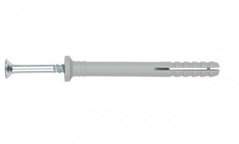 Nageldübel Schlagdübel 6 x 40 mm Senkkopf mit Schraube Bohr ø 8 mm verzinkt