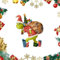 Grinch, decorazioni natalizie, ornamento da appendere decorazioni per albero di natale, unico divertente resina verde decorazione natalizia per la casa e le feste (B)