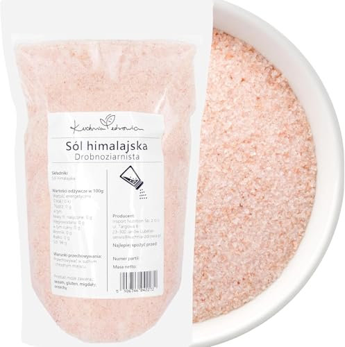 Sale Rosa Himalayano Alimentare 1 kg | Macinazione Fine per Cucina Quotidiana | Ricco di Minerali Naturali | Senza Additivi | KUCHNIA ZDROWIA