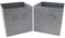 Clay Roberts Storage Cubes, Storage Boxes, Pack of 2, Grey, Fabric Basket Set for Storage Units, 25cm x 25cm x 25cm, Grey Baskets, Boxes, Box, Unit Cubes