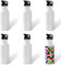 MR.R 6PCS 20oz Sublimation Blanks White Crown Aluminum Water Bottles, Travel Bottle with Straw Top Lid for Sports,600ml