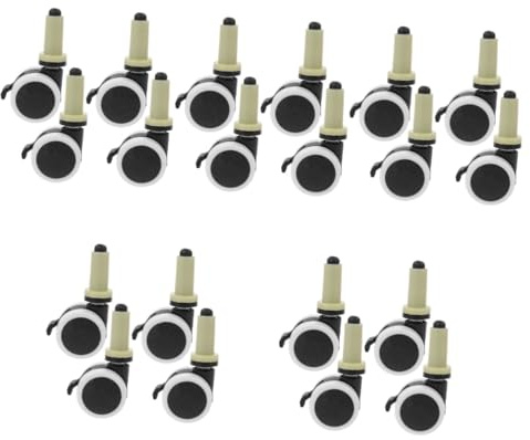 Garneck 20 Stück Hochstuhl Zubehör Stuhlrollen Lenkrollen Robuste Rollen Für Hochstühle Robuste Lenkrollen Ersatz Hochstuhl Räder Ersatz Stuhlrollen
