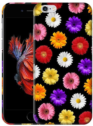 GlamCase for iPhone 6 / 6S, iPhone 6 / 6S Case - Daisy Flower Multicolor Pattern Design Printed Slim & Sleek Cute Hard Plastic Snap on Protective Designer Back Case/Cover for iPhone 6 / 6S