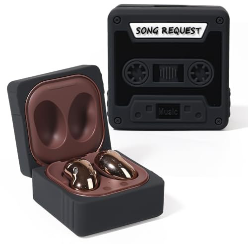 Funda de Silicona para Galaxy Buds FE (2023), Buds2 Pro (2022), Buds 2 (2021), Pro (2021), Live (2020) - Bonita Funda Protectora de Dibujos Animados con Mosquetón para Auriculares
