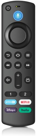 Voice Replacement Remote Control for All Fire-TV-StickSeries HD/Cube/Lite/4K/4K Max Stick Voice Remote Compatible with Pioneer/Hisense Fire Smart TV