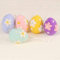 HERZONE Ostereier Anhänger aus Filz 6 * 4cm 5stk Ostern-Deko Ostereier zum Aufhängen Osterdeko Frühlingsdeko Ostern Frühling (bunt- Große Eier A)