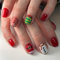 Faux ongles blancs à coller sur les ongles de Noël - Bonhomme de neige - Faux ongles carrés courts à presser