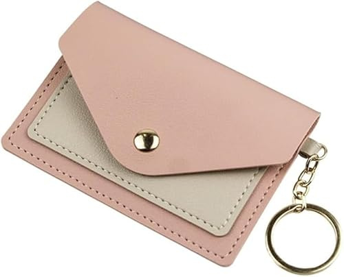 Pillendose zur Geburtenkontrolle, 10,9 x 7,6 cm, PU-Leder, mit Schlüsselanhänger, klein, leicht, 1 Stück, Rosa