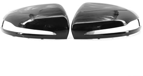 Auto Spiegelkappen,Auto Rückspiegel Kappe 2 stücke Seite Spiegel Abdeckung Rückspiegel Gehäuse Linken Antrieb Ersatz Fit Verwenden for Mercedes Benz W205 C205 V205 S205 2014-2020