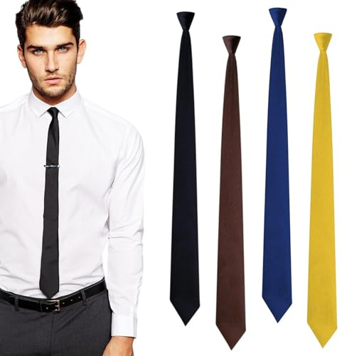 SAIIURV 4 Stück Schmale Krawatte für Herren, 5 cm Seide Herrenkrawatte Klassische Business- Krawatte Schmalbandkrawatte Formelle Elegante Krawatte Trauröckchen Zubehör für Hochzeit Anzug