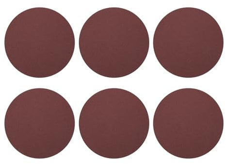 sourcing map 12 Pcs 230mm 9 Inch Sanding Disc 80 Grit Hook and Loop Sandpaper Random Orbital Sander Pads for Woodworking Automotive Metal
