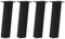 UJCHVHN Lot de 4 pieds de table basse en acier Noir 42 cm