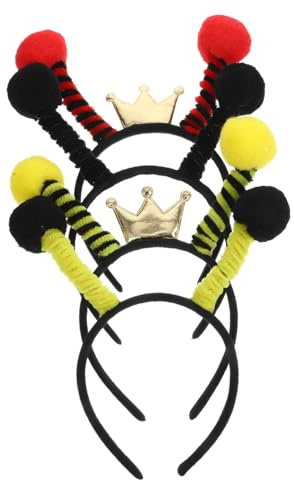 WRITWAA 4 Pièces Serre-tête Abeille Lot De Accessoires Cheveux Abeille Serre-tête Tentacule Cadeau Fête