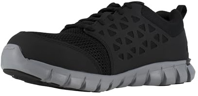 Reebok Zapatos de Trabajo atléticos para Hombre Sublite Cushion Safety Toe Industrial & BAU, Negro, 11.5-W US Mens