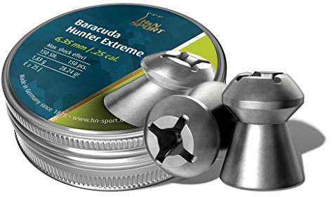 H&N Diabolo Baracuda Hunter Extreme Cal 6.35MM, EXTR (150) Unisex Adult, Silver, M