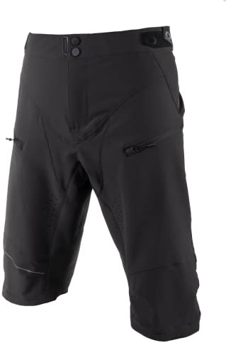 O'NEAL | Mountainbike-Hose | MTB Mountainbike DH Downhill FR Freeride | Wasserdichtes, Atmungsaktives Material, 100% Polyester | Rockstacker Shorts | Erwachsene | Schwarz | Größe 38/54