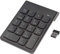 Pavé numérique, Clavier Numérique sans-Fil Numpad de 18 Touches avec Bluetooth Ultra-Mince,USB 2.4G pour Mac Ordinateur de Bureau et Portable - Noir