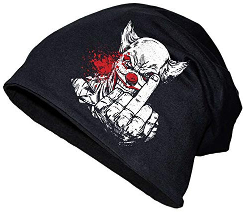 Spaß Kostet Long Beanie FCK Joker Haters Mittelfinger Größe XS-XXL