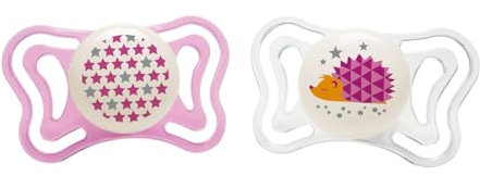 Chicco PhysioForma Succhietto Light 6-16 Mesi, Ciuccio con Tettarella in Silicone, Supporta la Respirazione Fisiologica e Favorisce il Corretto Sviluppo della Bocca, Rosa in Colori Assortiti