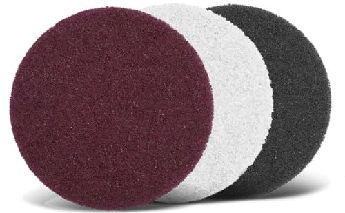 MENZER Fleece Schleifvliese, 125 mm, f. Exzenterschleifer, Faservlies (10 Stk.) fein (ca. K 180)