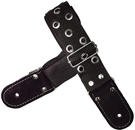Kidam K8001N21 Gitarrengurt mit Nieten, Schwarz