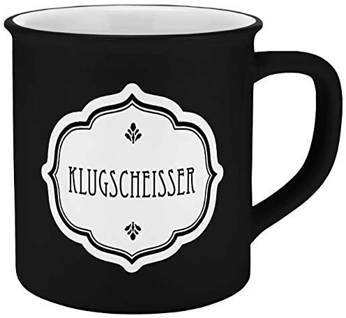Tasse Klugscheisser Emaille-Optik 400ml