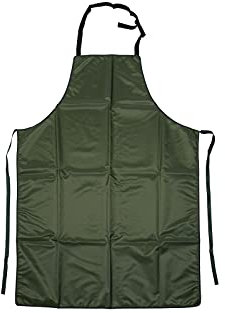 Plantalegra - Delantal profesional 90 cm x 110 cm de nailon verde de jardinería ideal para desbrozadora para la limpieza de pescado, hortalizas o aseo animales. Resistente e impermeable., V, M
