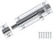 TERF Door Bolt Polished Chrome Barrel Slide Lock 63mm [2.5''] Latch with Screws Ideal for Internal and External Doors Locks Bedroom Bathroom Toilet Shed Gate Cupboards Cabinets