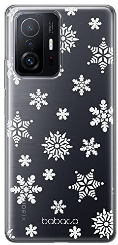 ERT GROUP custodia per cellulare per Xiaomi 11T 5G / 11T PRO 5G originale e con licenza ufficiale Babaco, modello Winter 001 adattato alla forma dello smartphone, parzialmente trasparente