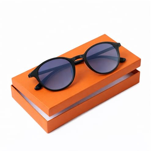 SILAC - 7650 - Sonnenbrille mit Sehstärke für Damen und Herren | Fassung schwarz glänzend und Metall – Getönte Gläser Kat. 3 UV400 – Flexbügel – Dioptrien +1,00 bis +3,50