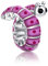 Alstiva Süße Eingerollte Raupe Charm 925 Sterling Silber 5A Zirkonia Charm Anhänger für Armband Charm Bead Pendant für Europäische Armbänder Halsketten Schmuck Geschenk für Damen Frauen