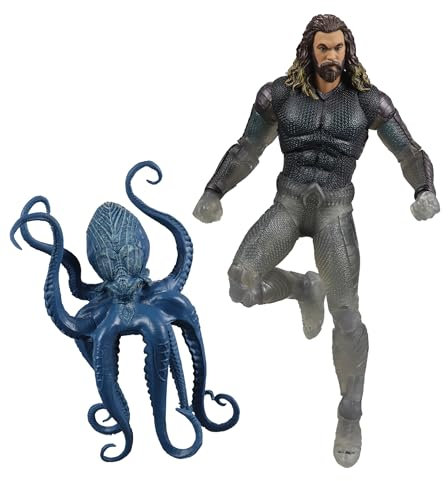 McFarlane Aquaman and The Lost Kingdom DC Multiverse Actionfigur Aquaman (Stealth Suit with Topo) (Gold Label) 18 cm