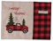 Amosfun 1stk Plaid Auto Tischset Jute-Weihnachts-tischsets Esstisch Matte Mini-tischdecke Dekoratives Weihnachtstischset Kariertes Tuch Geschirrunterlage Tischgesellschaft Weihnachten