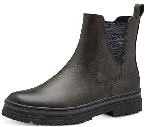 MARCO TOZZI Damen Chelsea Boots Flach mit Reißverschluss