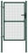 Swpsd Fence Gate with Arched Top Steel 89x200 cm Black Garden Gate Barrier Outdoor Yard Patio Entrance Way Door Security Barrier