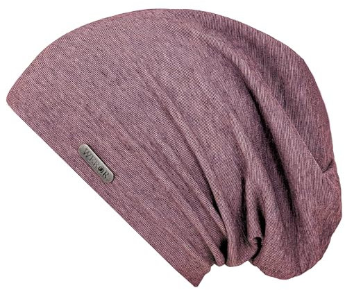 WEROR Herren Damen Beanie Strickmütze Mütze Longbeanie Slouch WEROR-428.1 (Einheitsgröße, Rot)