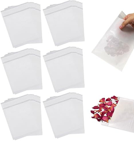 130 Stück Pergamintüten Pergamintüten Mini Pergaminbeutel Selbstklebend Wachsschmelzverpackung Durchscheinend Papiertüten Ausreichende Menge Samentütchen Kraftpapier Aufkleber Hochzeit