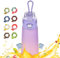 Air Gourde Up 500ML, Bouteille Air Gourde Up Gourde Sport Paille avec 8 Stochastique Pods de Gout Gourde Aromatisée Air Gourde Up Tritan Water Bottle Fitness (Violet Rose)