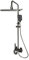 Duschsystem Duscharmatur Duschpaneel Massage mit Handbrause mit LED-Anzeigebildschirm Extra-großes Top-Spray 27.5 * 18.4cm Heiß und kalt Dual-Use (Grau)