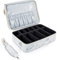 PU Leather Marble Pattern Large Makeup Bag with Compartments Vanity Case for Women Travel Make up Organiser Box Cosmetic Bag Nail Technician Beauty Organiser Case Hairdressing Storage