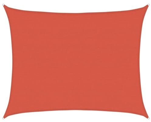 Myheimly Sonnensegel Sonnenschutz Windschutz Sonnendach UV Schutz Sonnenschutzsegel Schattenspender Garten Terrasse Balkon,Terrakotta,6 x 7 m
