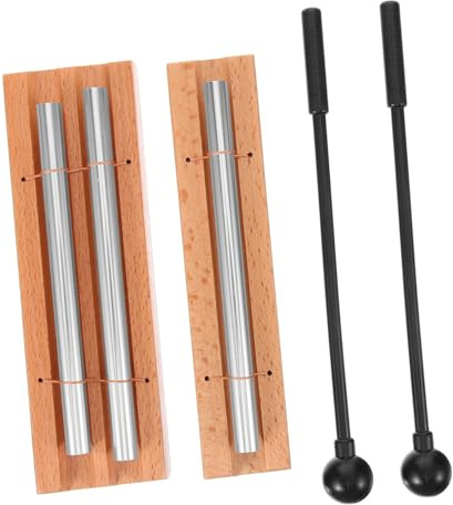 COLLBATH 2sätze Metall Glockenspiel Mit Schlägel Holz Percussion Instrument Hand Chimes Für Meditation Yoga Musikunterrichtsbedarf Schlaginstrumenten Erwachsene