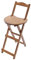 SuhoFutus Barhocker Klappbarer Barstühle aus Bambus, Barhocker mit Rückenlehne, Klappbarer Küchenstuhl für Küche Bar, 220 lbs Tragkraft, Sitzhöhe 61.5 cm, Keine Montage Erforderlich, Tawny