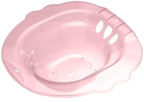 Sitzbad für Hämorrhoiden, tragbare Sitzbadewanne über der Toilette, tragbar nach der Geburt mit Abflusslöchern, Bidet-Aufsatz, breiter Sitzbereich, Stil 3 Wanne